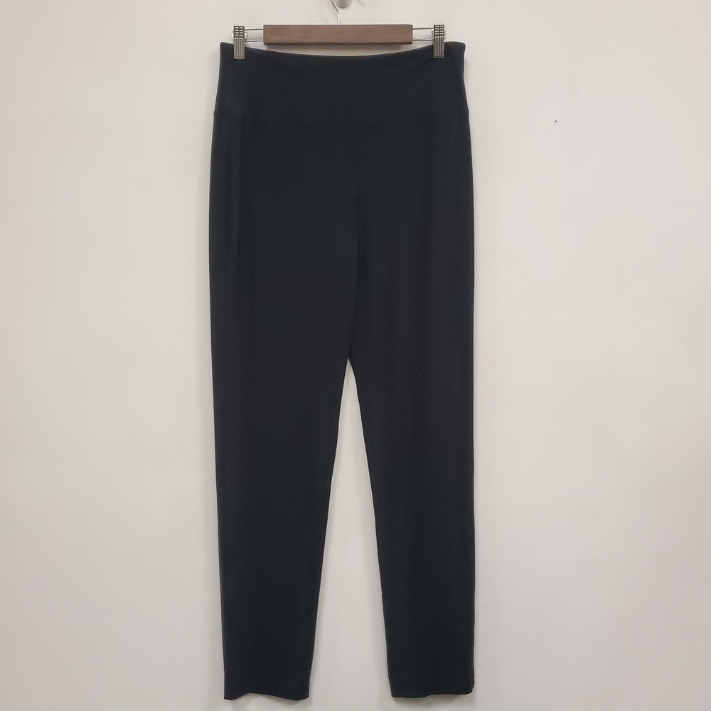 J Jill Wearever Collection Womens Smooth Fit Slim Leg Pull On Pants Size S Black